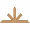 Ekena Millwork Saratoga Timber Gable Bracket, Western Red Cedar, 60"W x 32"H x 1 1/2"D x 5 1/2"F, 13/12 Pitch GBW060X32X0206SAR00SWR - alternate 1